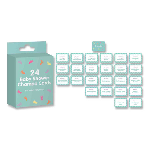 Picture of BABY SHOWER CHARADES CARDS - 24 PACK